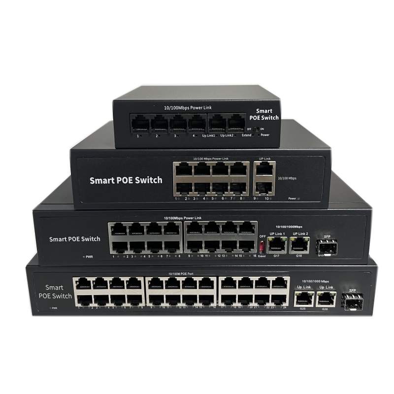 8+2POE国标百兆交换机-XFJK